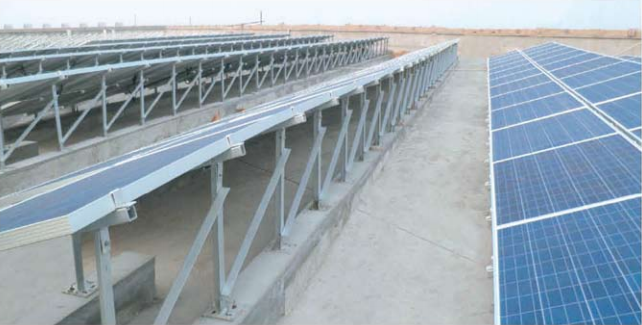 Photovoltaic support system for cement roof